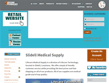 Tablet Screenshot of lifecaremedical.com